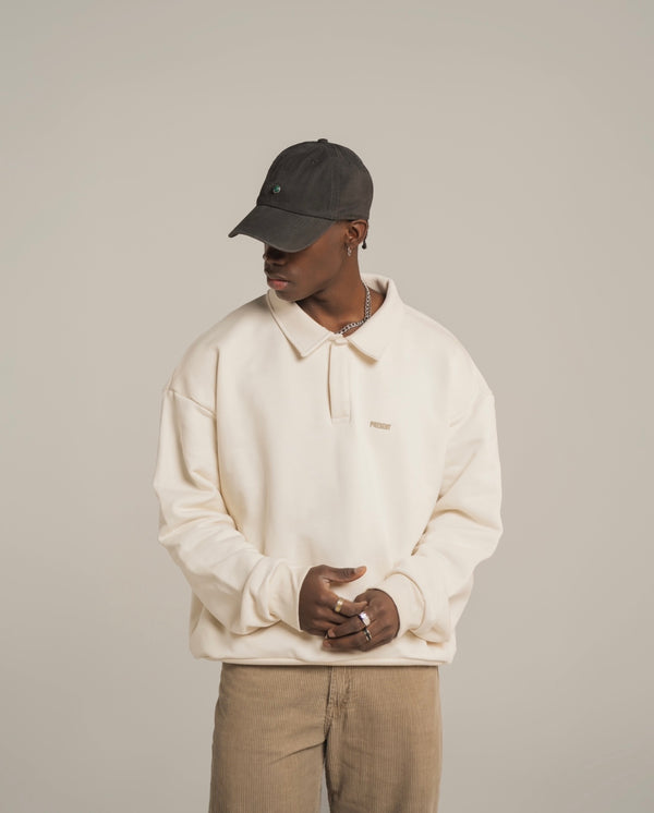 Amethyst Polo Longsleeve Cream