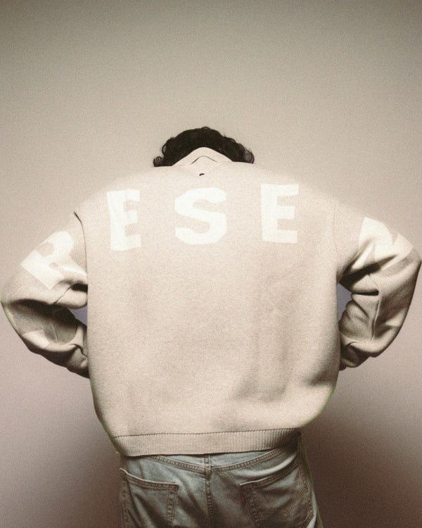 Onyx Polo Longsleeve Knitwear Grey